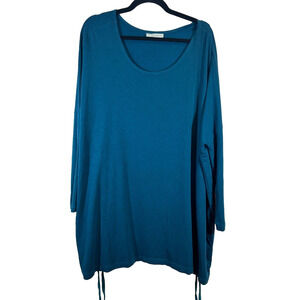 Bryn Walker Tunic Women's Size XL Blue Dimitri Lagenlook Dolman Long Sleeve B5